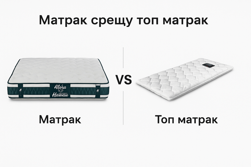 Разликите между топ матрак и обикновен матрак: Защо си заслужава?