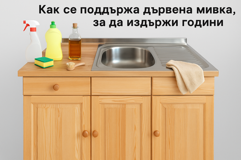 Как се поддържа дървена мивка, за да издържи години