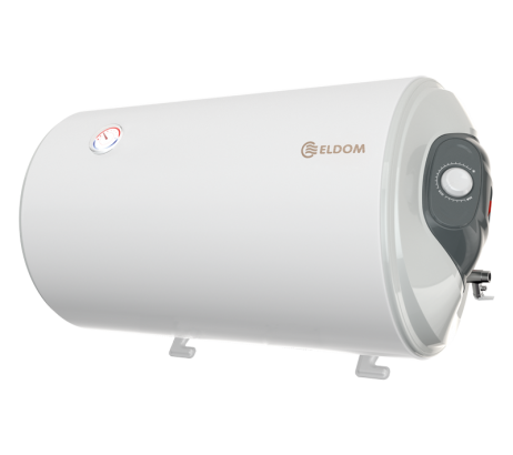Бойлер ЕЛДОМ 50, 2 kW, хоризонтален, емайлиран, изводи отдясно