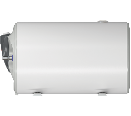 Бойлер ЕЛДОМ 80, 3 kW, хоризонтален, емайлиран, голям диаметър, ел. част и тръби вляво