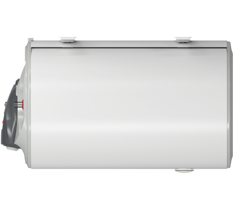 Бойлер ЕЛДОМ 80, 3 kW, хоризонтален, емайлиран, голям диаметър, ел. част и тръби вляво