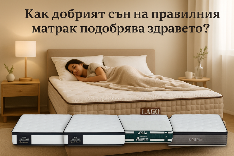 Как добрият сън на правилния матрак подобрява здравето?
