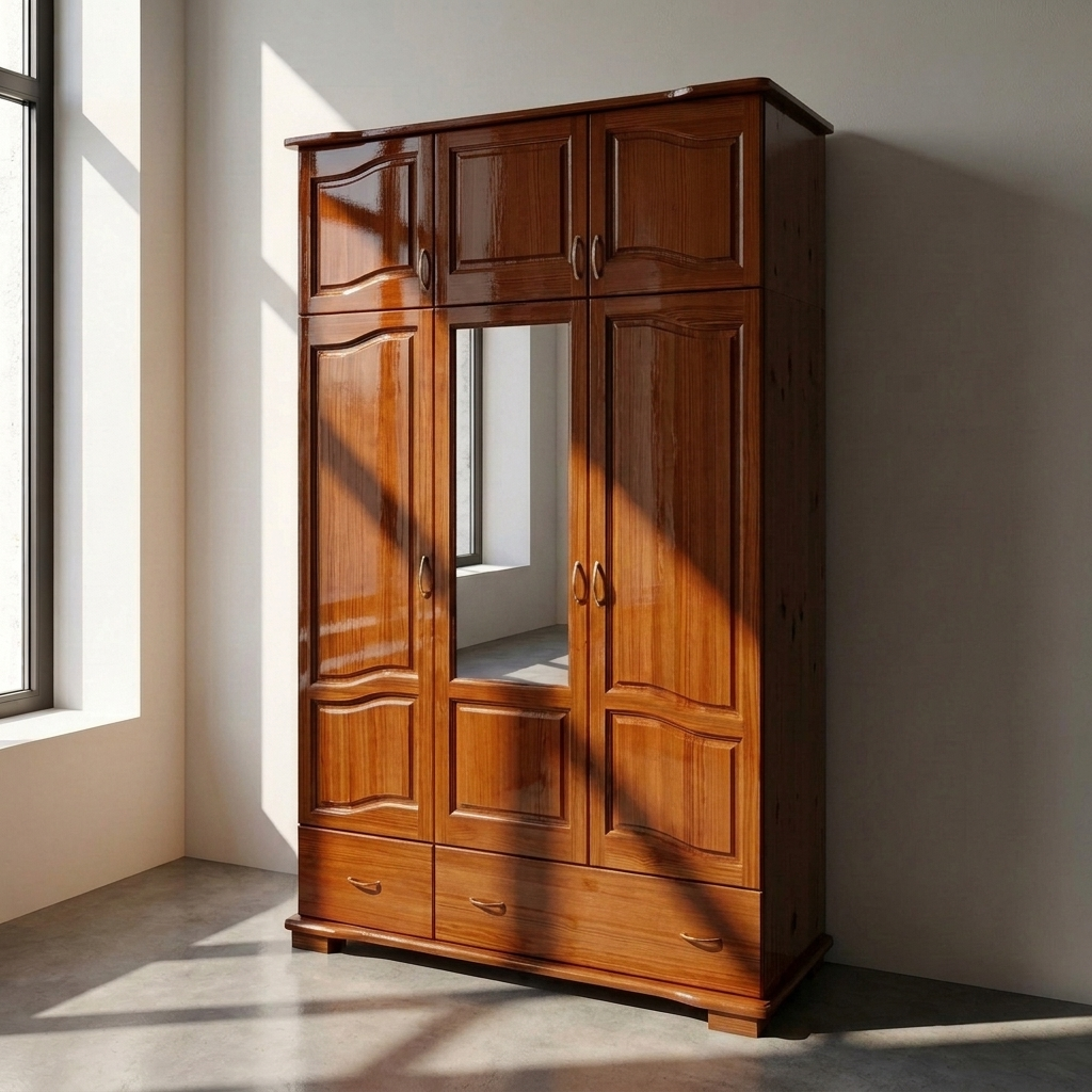 Гардероб Калиопа от масивно чамово дърво King Mattress